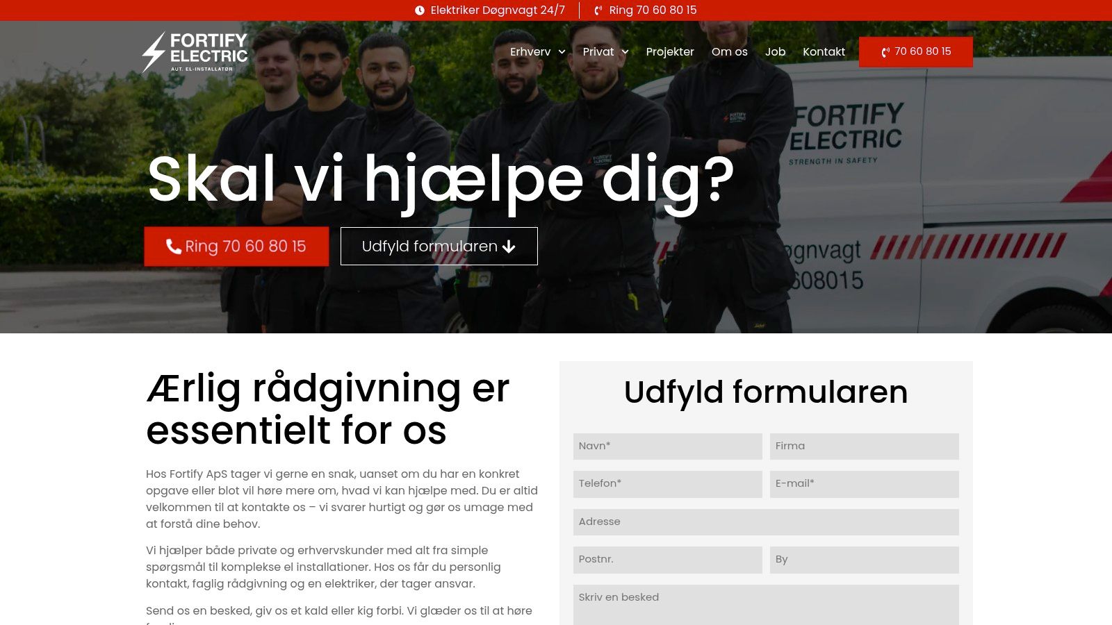 Screenshot from https://fortify.dk/kontakt-os/